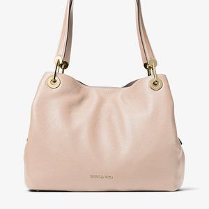 MICHAEL KORS Raven Large Leather Shoulder - Pink